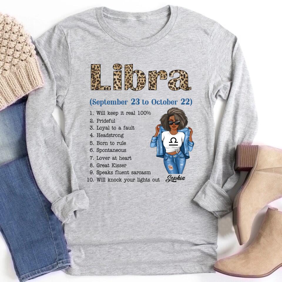 Custom Birthday Shirt, Libra Zodiac t shirt, Libra Birthday shirt, Libra t shirts for ladies, Libra queen t shirt, Libra Queen Birthday Shirt