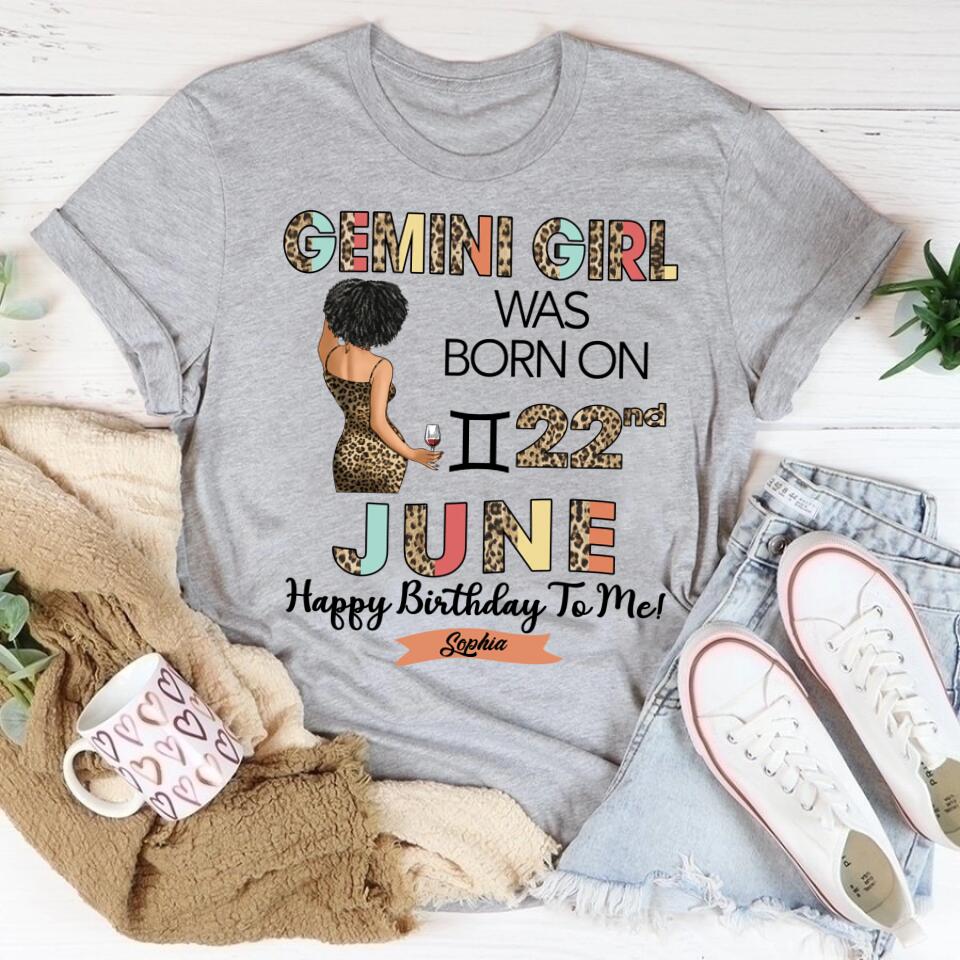 Custom Birthday Shirt, Gemini Zodiac t shirt, Gemini Birthday shirt, Gemini t shirts for ladies, Gemini queen t shirt, Gemini Queen Birthday shirt