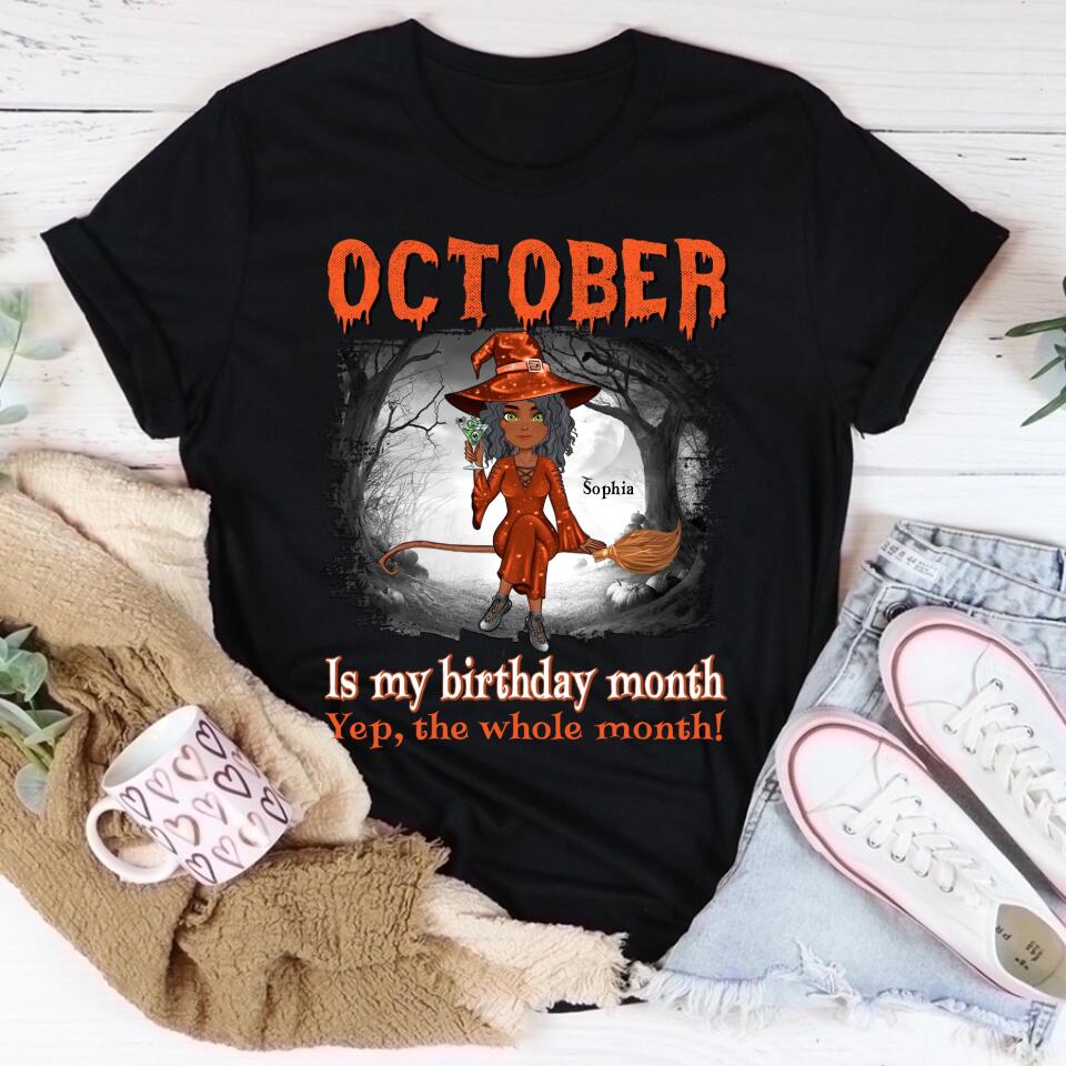 October Birthday Shirt, Custom Birthday Shirt, Queens Born In October, October Birthday Shirts For Woman, October Birthday Gifts