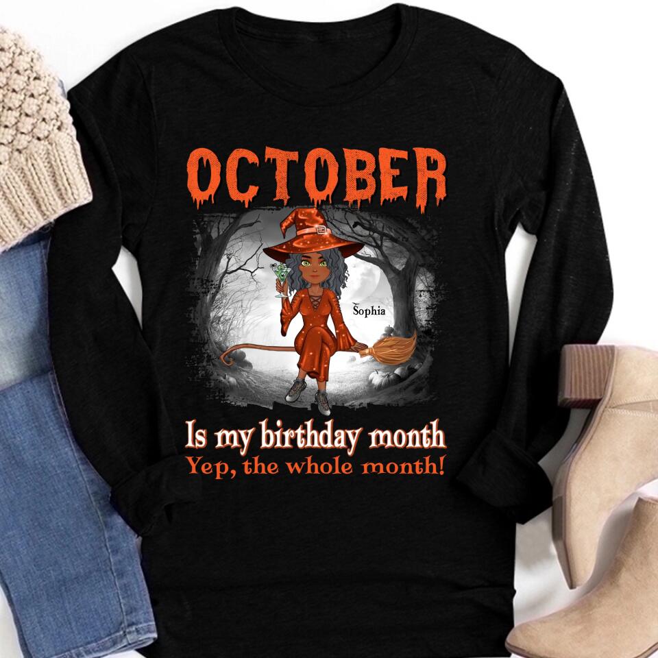 October Birthday Shirt, Custom Birthday Shirt, Queens Born In October, October Birthday Shirts For Woman, October Birthday Gifts