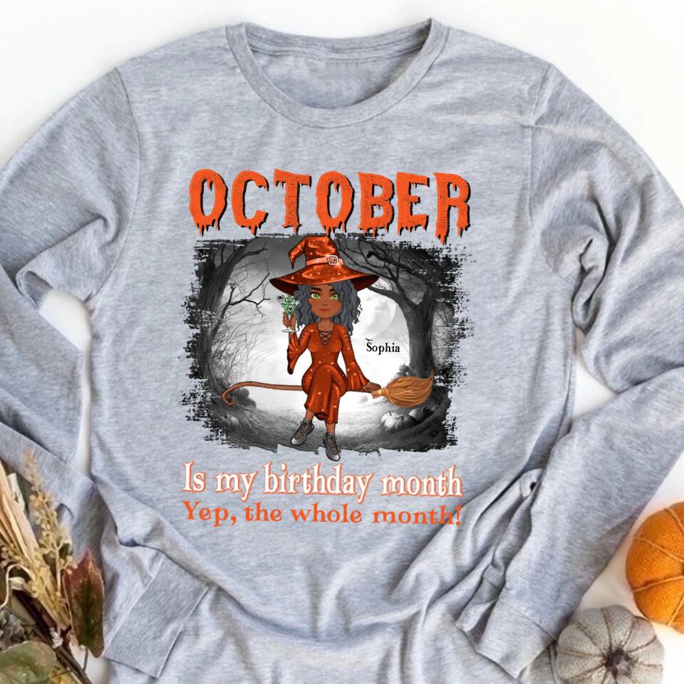 October Birthday Shirt, Custom Birthday Shirt, Queens Born In October, October Birthday Shirts For Woman, October Birthday Gifts