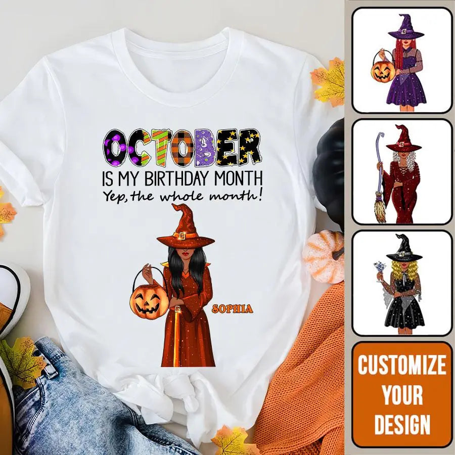 October Birthday Shirt, Custom Birthday Shirt, Queens are Born In October, October Birthday Shirts For Woman, October Birthday Gifts