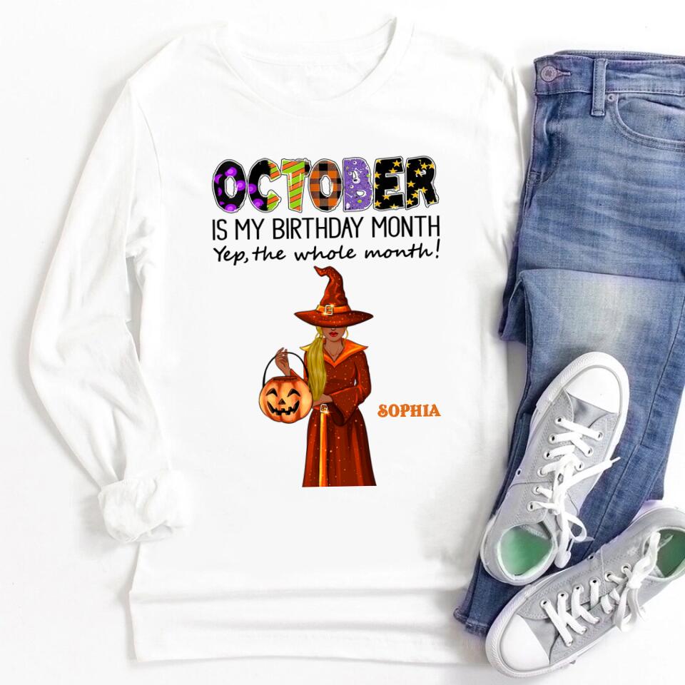 October Birthday Shirt, Custom Birthday Shirt, Queens are Born In October, October Birthday Shirts For Woman, October Birthday Gifts