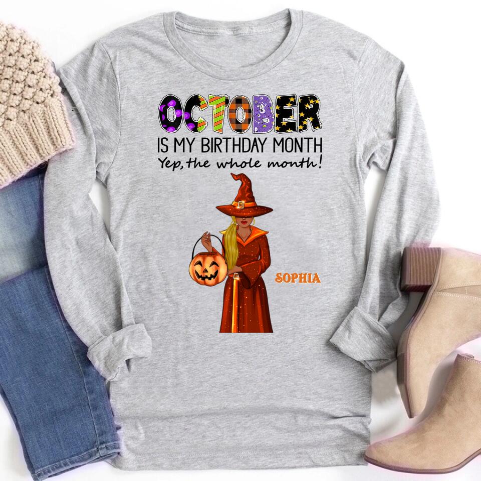 October Birthday Shirt, Custom Birthday Shirt, Queens are Born In October, October Birthday Shirts For Woman, October Birthday Gifts