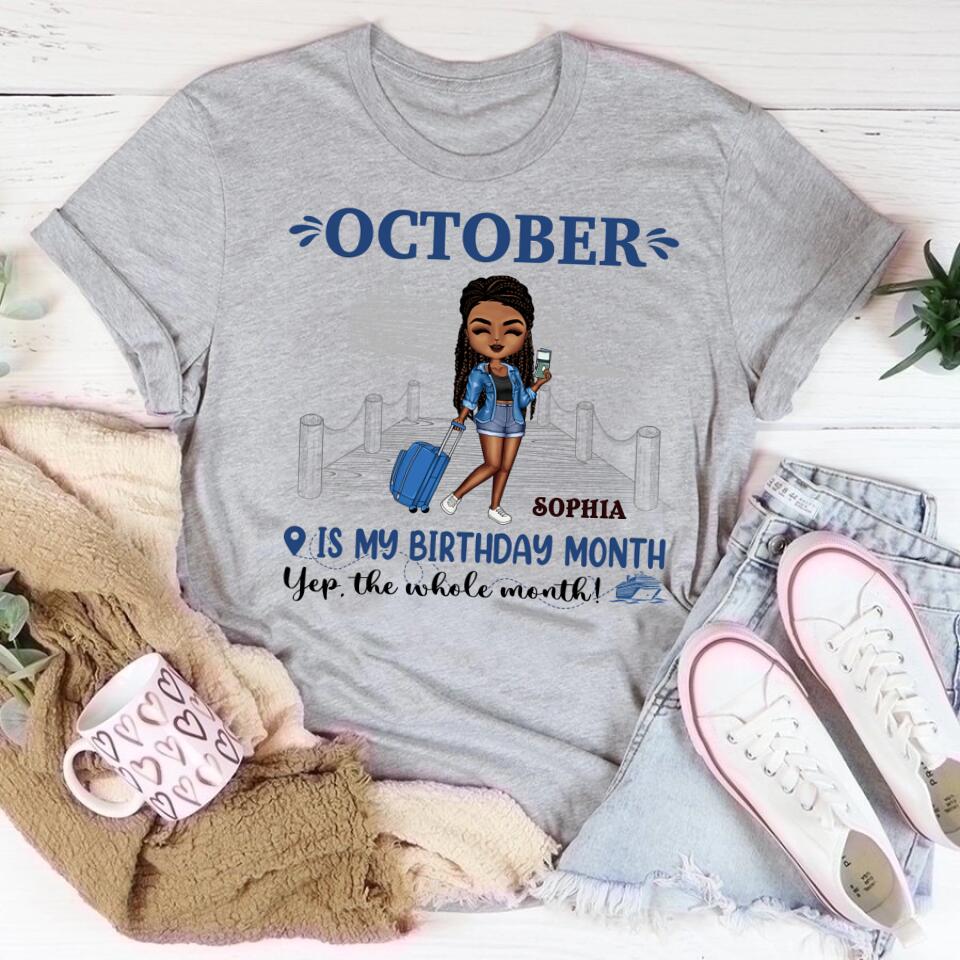 October Birthday Shirt, Custom Birthday Shirt, Queens are Born In October, October Birthday Shirts For Woman, October Birthday Gifts