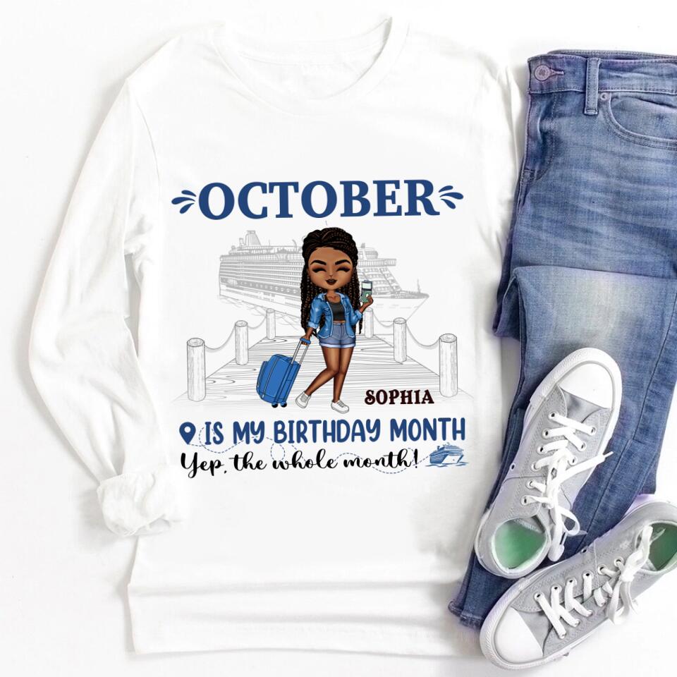 October Birthday Shirt, Custom Birthday Shirt, Queens are Born In October, October Birthday Shirts For Woman, October Birthday Gifts