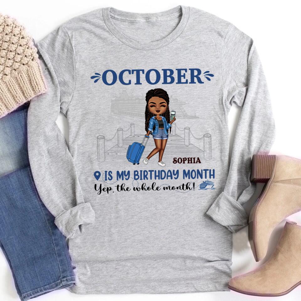 October Birthday Shirt, Custom Birthday Shirt, Queens are Born In October, October Birthday Shirts For Woman, October Birthday Gifts