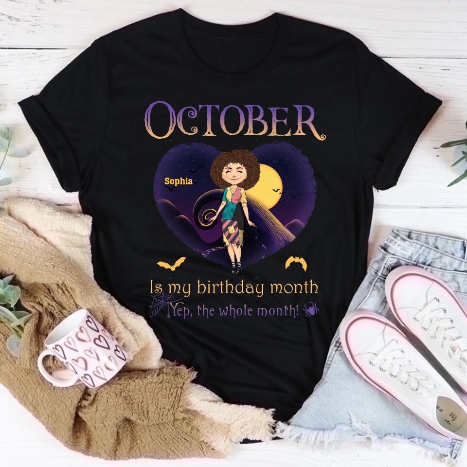 October Birthday Shirt, Custom Birthday Shirt, Queens Born In October, October Birthday Shirts For Woman, October Birthday Gifts