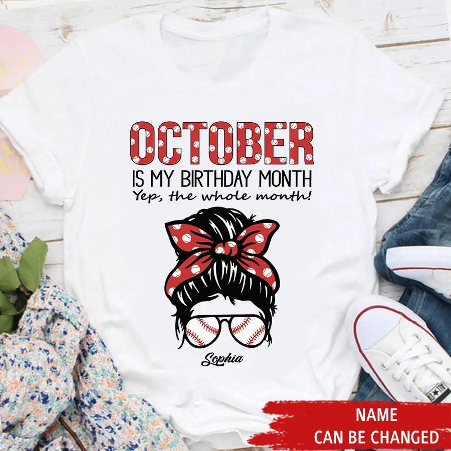 October Birthday Shirt, Custom Birthday Shirt, Queens are Born In October, October Birthday Shirts For Woman, October Birthday Gifts