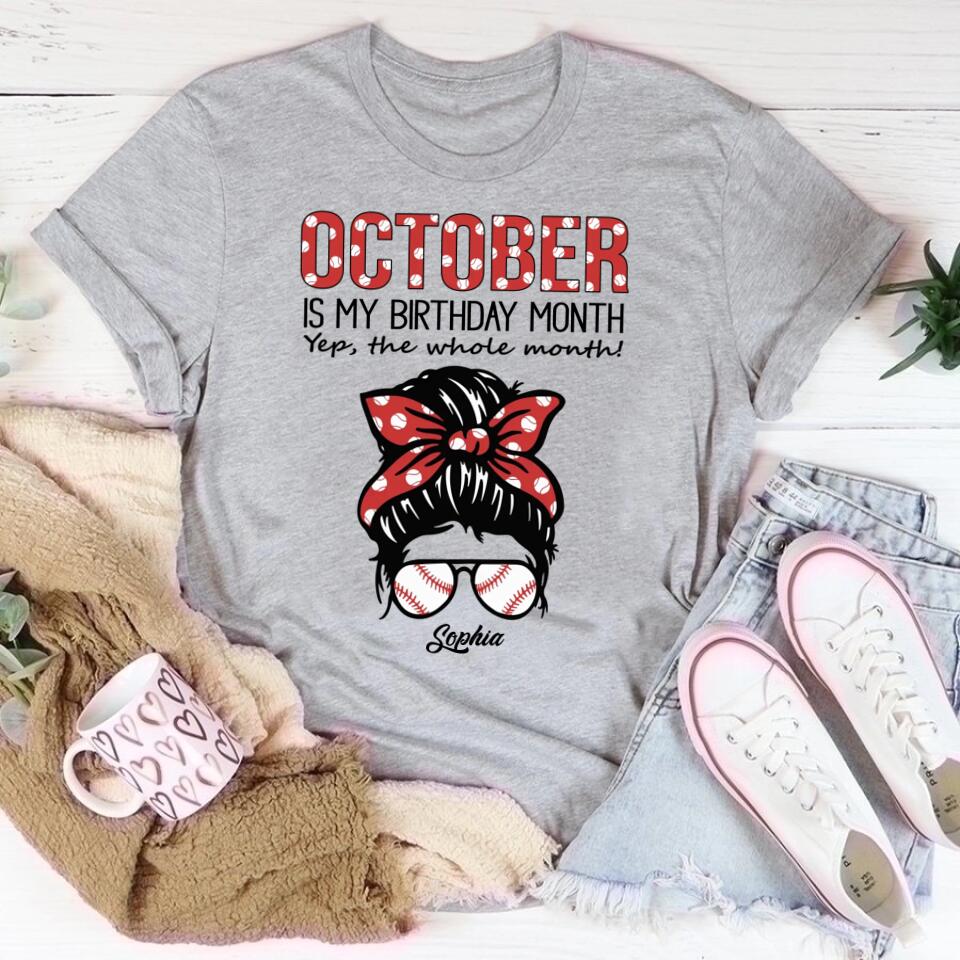 October Birthday Shirt, Custom Birthday Shirt, Queens are Born In October, October Birthday Shirts For Woman, October Birthday Gifts