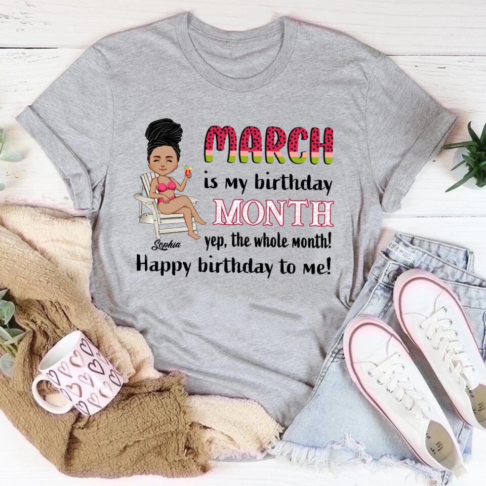 March Birthday Shirt, Custom Birthday Shirt, Queens are Born In March, March Birthday Shirts For Woman, March Birthday Gifts