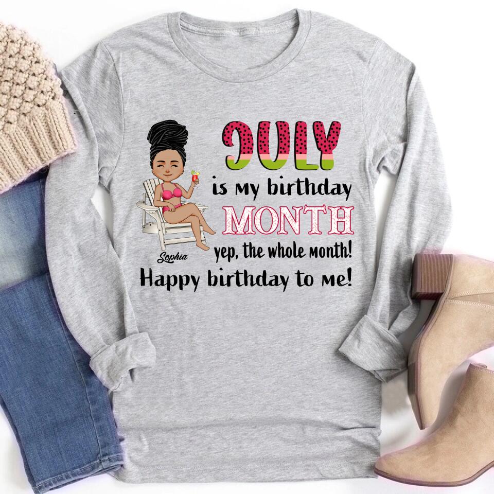 July Birthday Shirt, July Queen Custom Birthday Shirt, Queens are Born In July, July Birthday Shirts For Woman, July Birthday Gifts