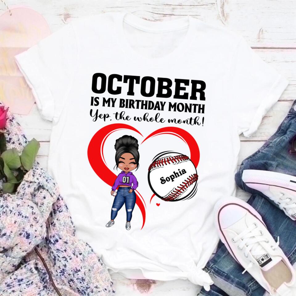 October Birthday Shirt, Custom Birthday Shirt, Queens are Born In October, October Birthday Shirts For Woman, October Birthday Gifts