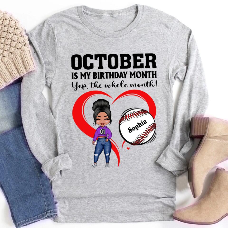 October Birthday Shirt, Custom Birthday Shirt, Queens are Born In October, October Birthday Shirts For Woman, October Birthday Gifts