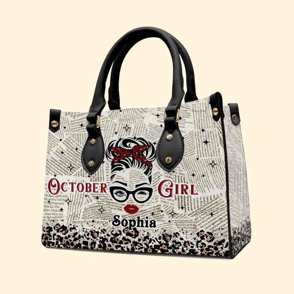 Handbag personalized, Custom Birthday Gift, October Birthday Gifts For Woman, October Birthday Gifts, Handbag Gift