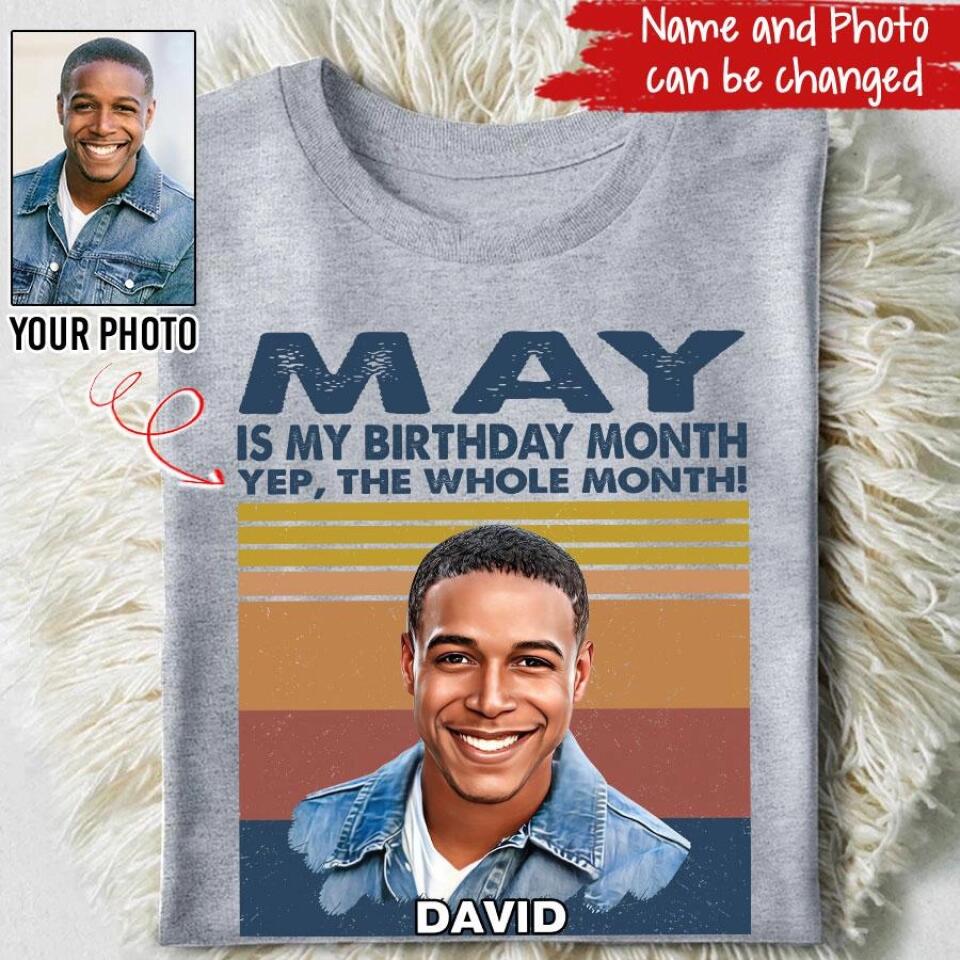 May Birthday Shirt, Custom Birthday Shirt, A Black King Was Born In May, May Birthday Shirts For Man, May Birthday Gifts