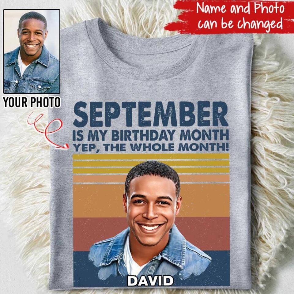 September Birthday Shirt, Custom Birthday Shirt, A Black King Was Born In September, September Birthday Shirts For Man, September Birthday Gifts