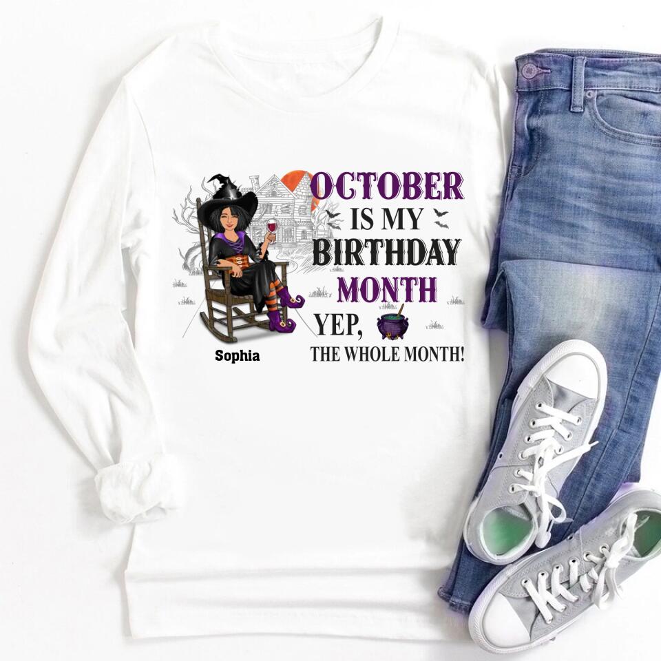 October Birthday Shirt, Custom Birthday Shirt, Queens are Born In October, October Birthday Shirts For Woman, October Birthday Gifts