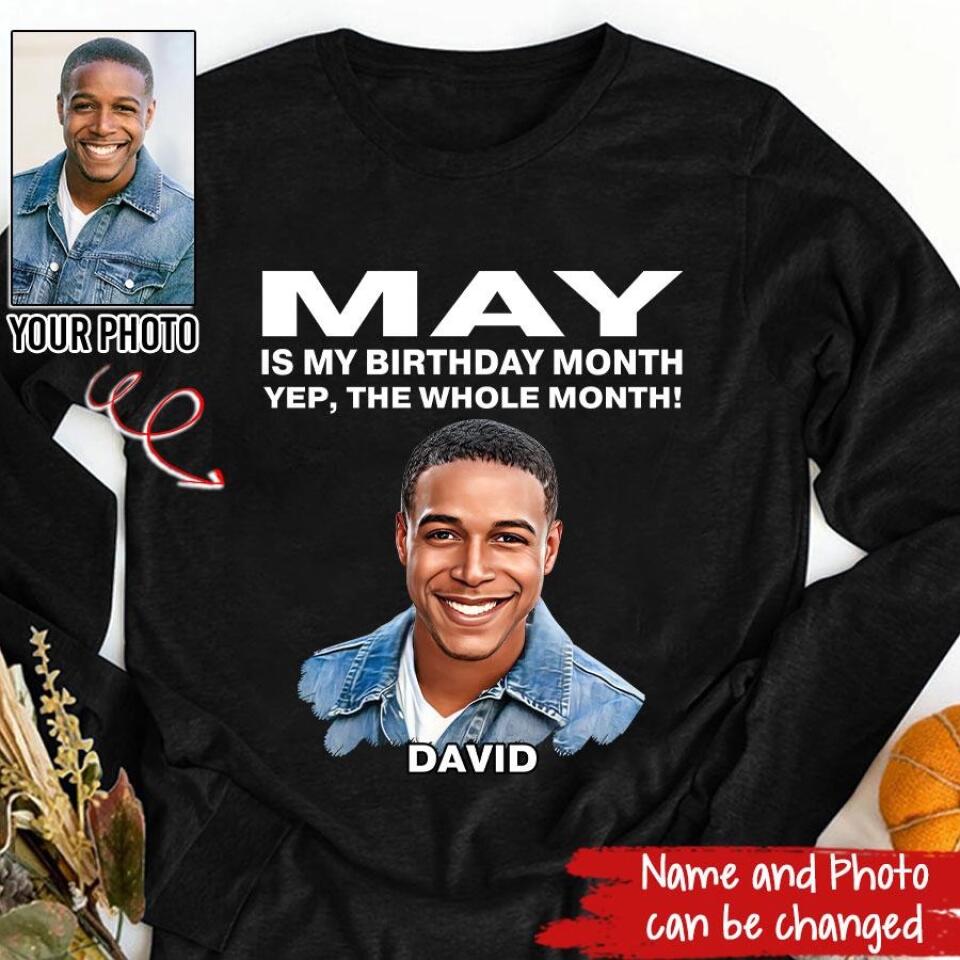 May Birthday Shirt, Custom Birthday Shirt, A Black King was born in May, May Birthday Shirts For Man, May Birthday Gifts