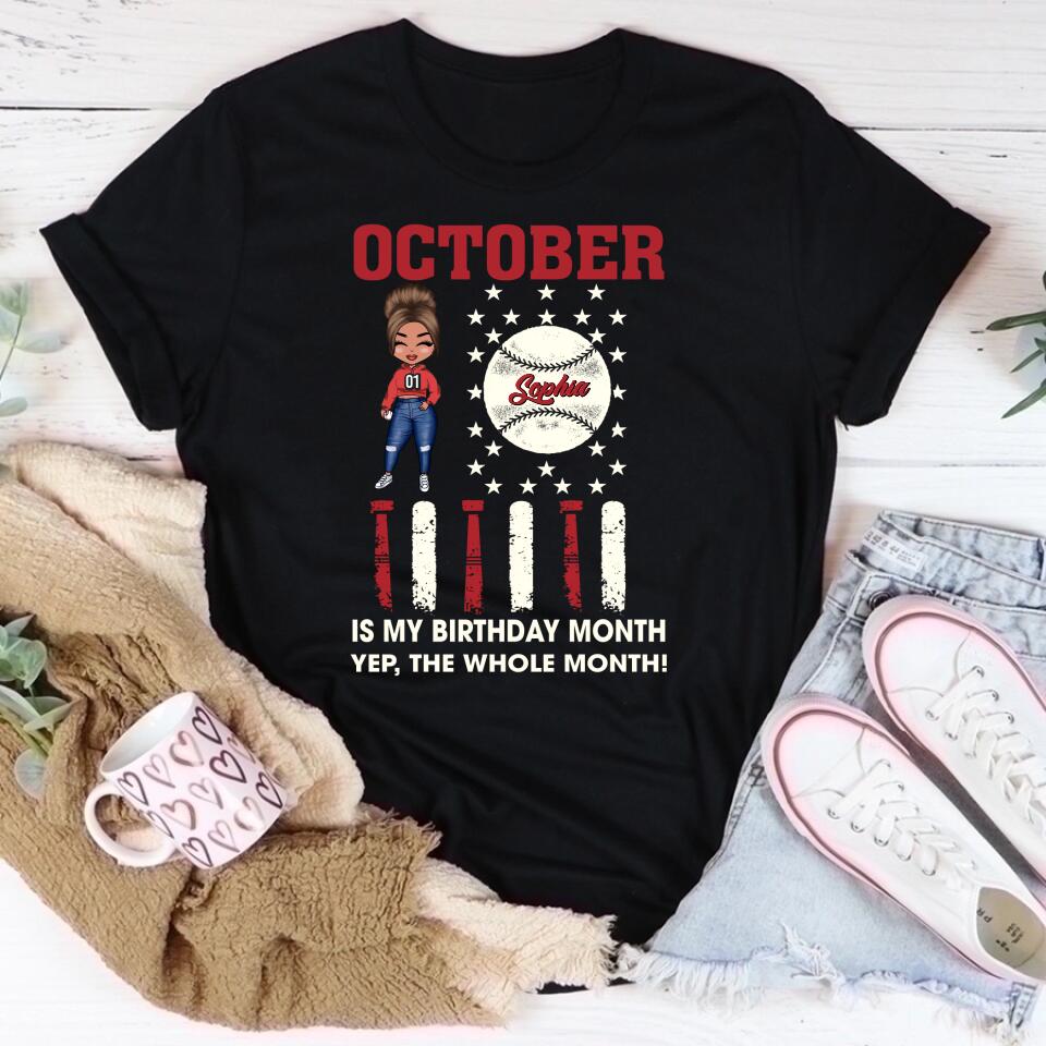 October Birthday Shirt, Custom Birthday Shirt, Queens Are Born In October, October Birthday Shirts For Woman, October Birthday Gifts