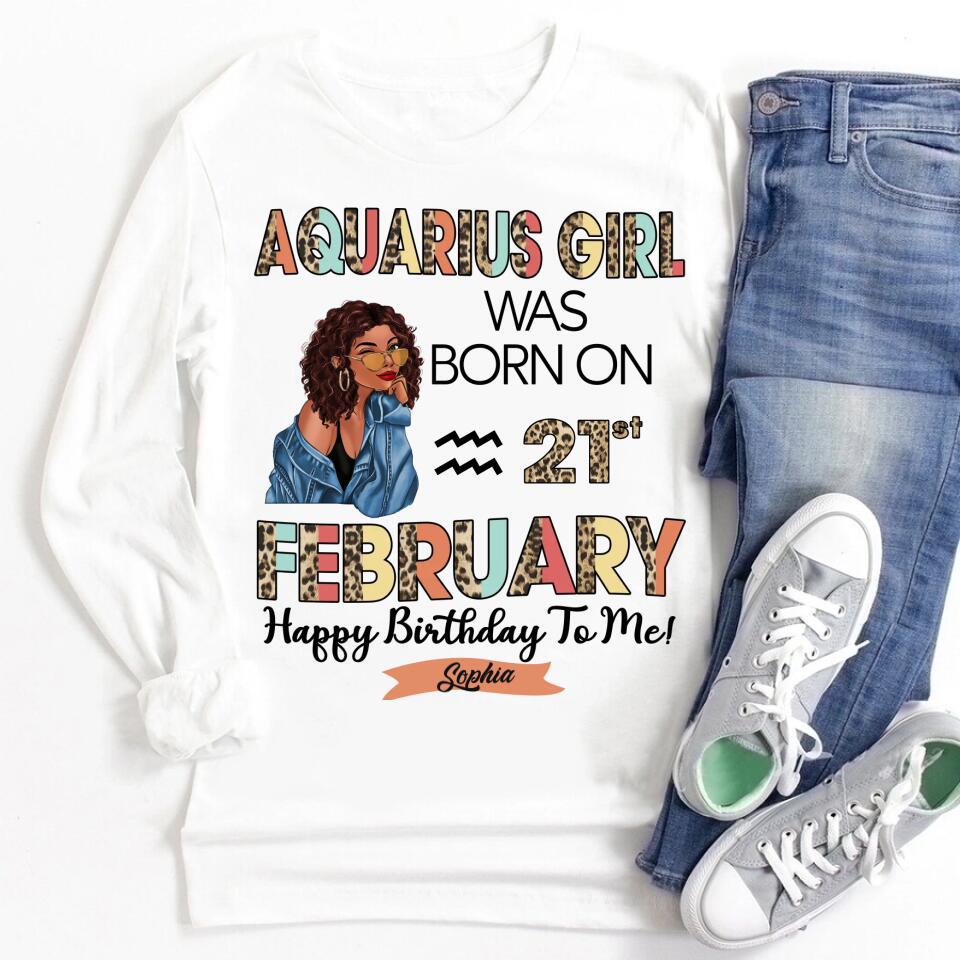 Custom Birthday Shirt, Aquarius t shirt, Aquarius Birthday shirt, Aquarius t shirts for ladies, Aquarius queen t shirt, Aquarius Queen Birthday shirt