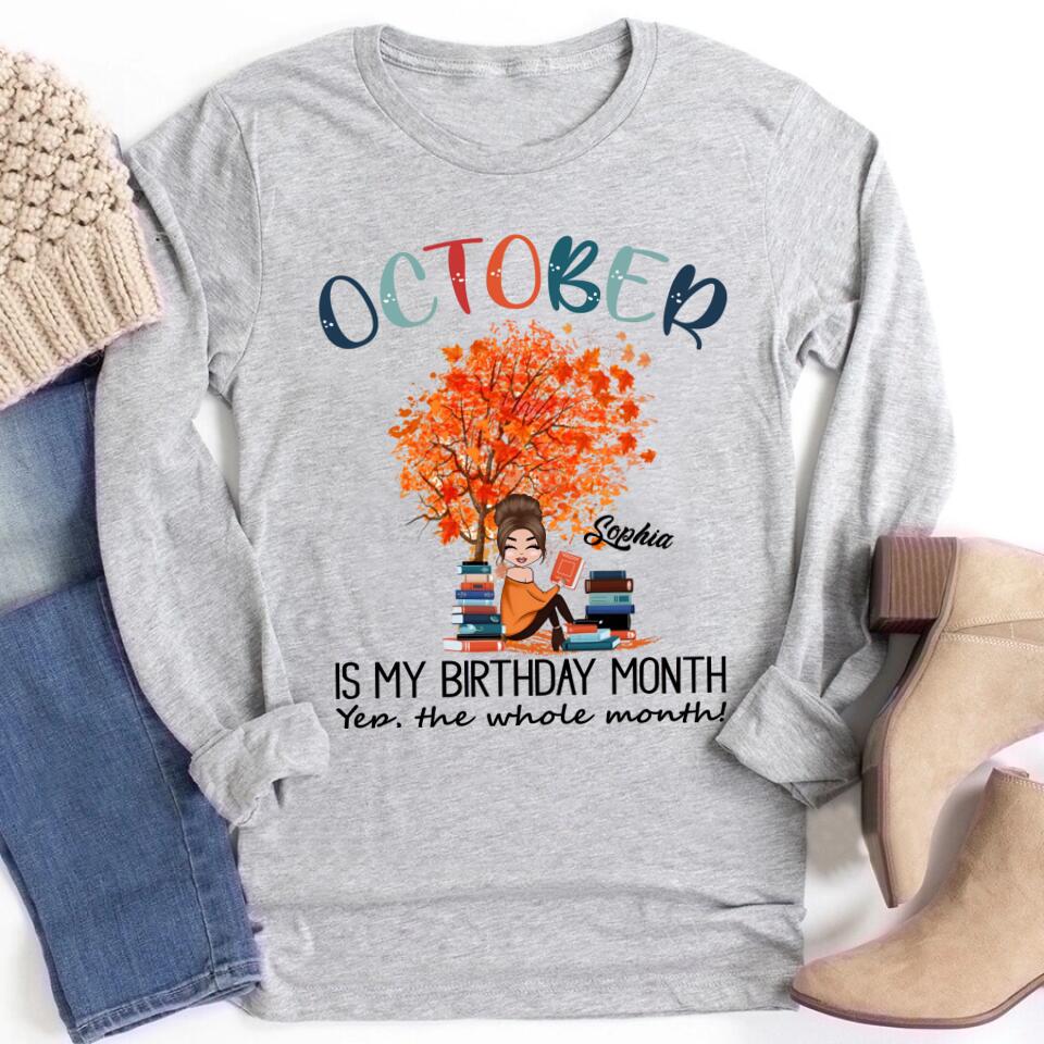 October Birthday Shirt, Custom Birthday Shirt, Queens are Born In October, October Birthday Shirts For Woman, October Birthday Gifts