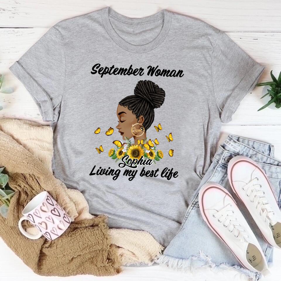 September Birthday Shirt, Custom Birthday Shirt, Queens are Born In September, September Birthday Shirts For Woman, September Birthday Gifts