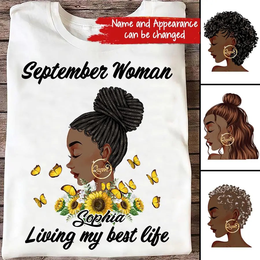 September Birthday Shirt, Custom Birthday Shirt, Queens are Born In September, September Birthday Shirts For Woman, September Birthday Gifts