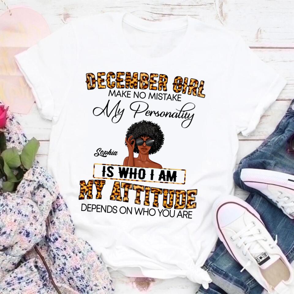 Custom December Birthday Shirt For Woman, Queens Are Born In December Gifts, Melanin Afro Woman Shirt, Black Girl Tee, Afro Queen Gift