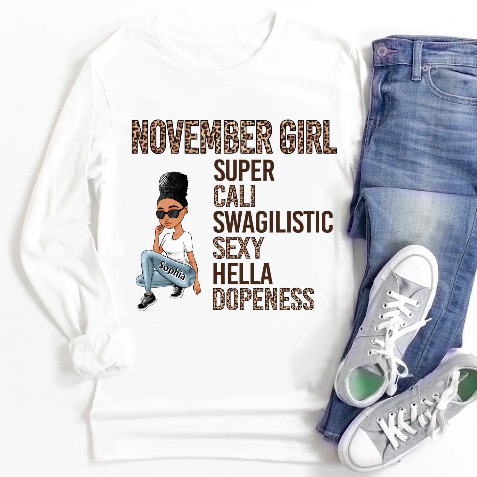 November Birthday Shirt, Custom Birthday Shirt, Queens are Born In November, November Birthday Shirts For Woman, November Birthday Gifts