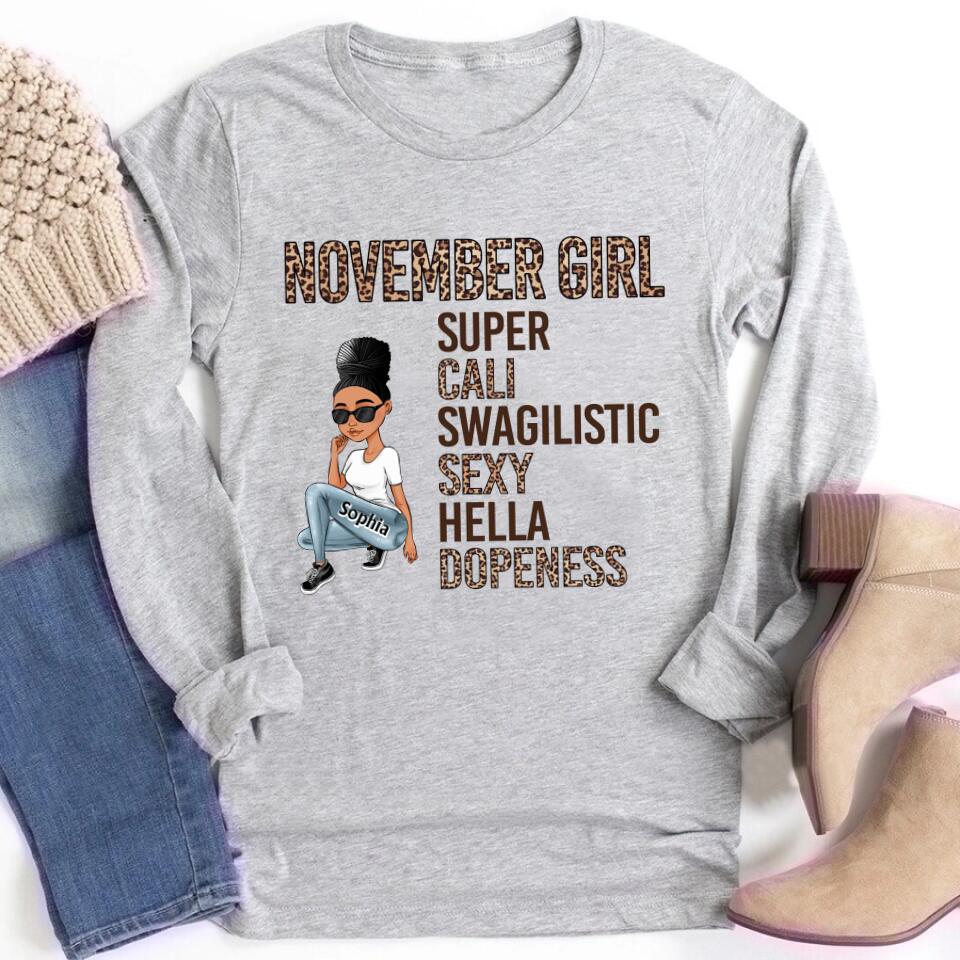 November Birthday Shirt, Custom Birthday Shirt, Queens are Born In November, November Birthday Shirts For Woman, November Birthday Gifts