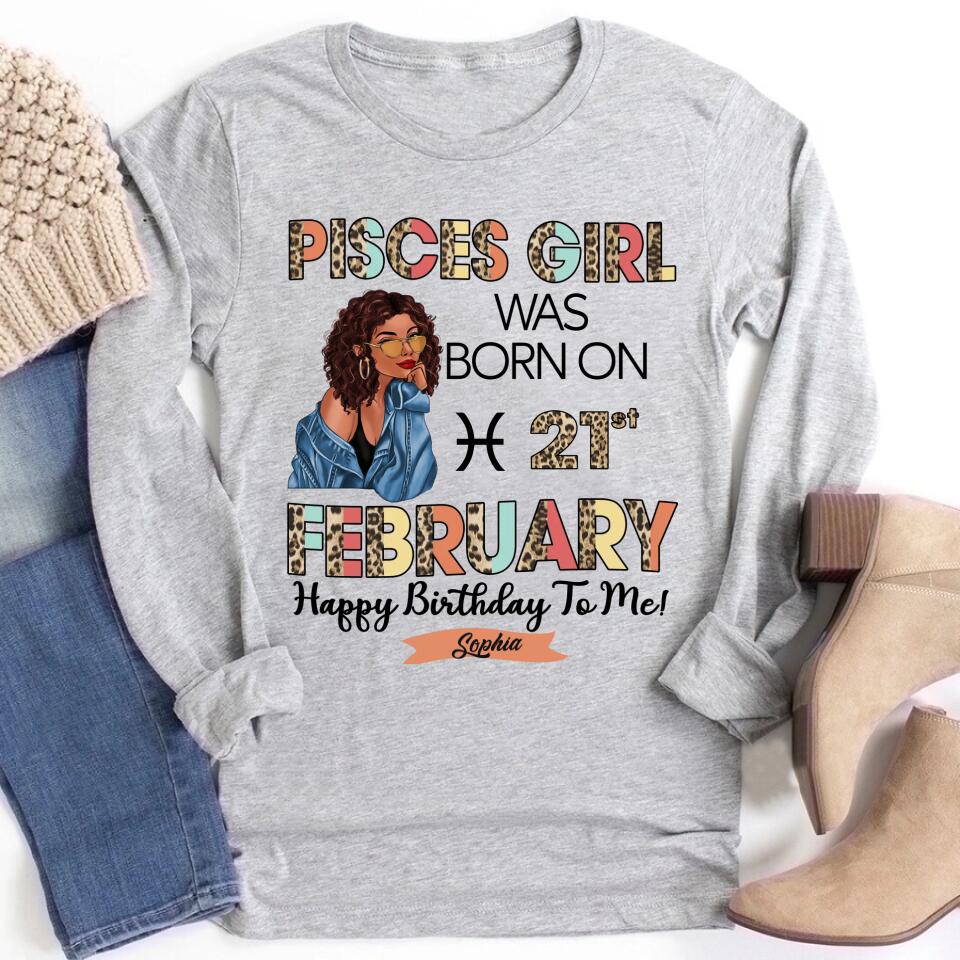 Custom Birthday Shirt, Pisces Zodiac t shirt, Pisces Birthday shirt, Pisces t shirts for ladies, Pisces queen t shirt, Pisces Queen Birthday shirt