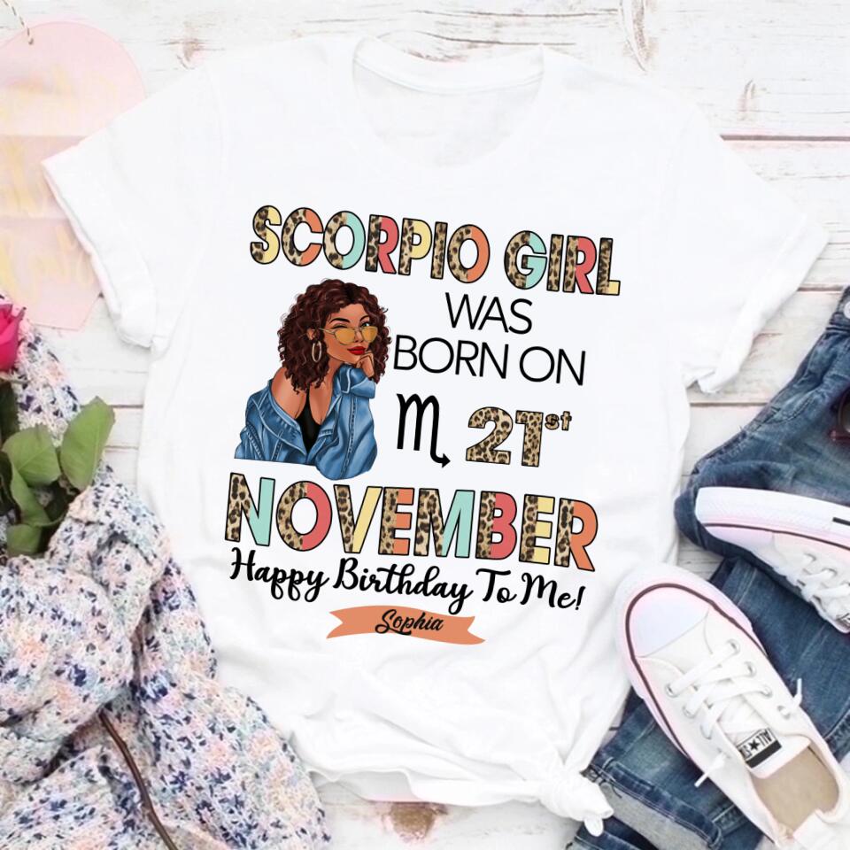 Custom Birthday Shirt, Scorpio Zodiac t shirt,  Scorpio Birthday shirt, Scorpio t shirts for ladies, Scorpio queen t shirt, Scorpio Queen Birthday shirt