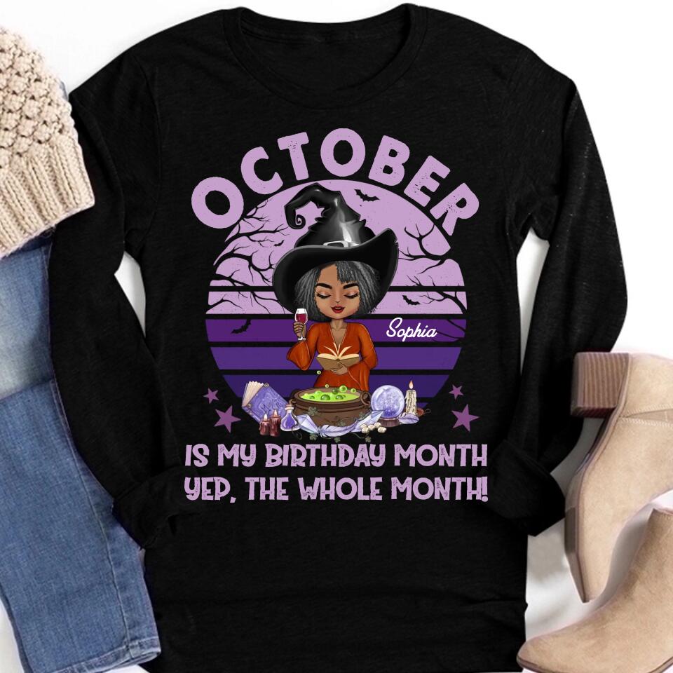 October Birthday Shirt, Custom Birthday Shirt, Queens Are Born In October, October Birthday Shirts For Woman, October Birthday Gifts