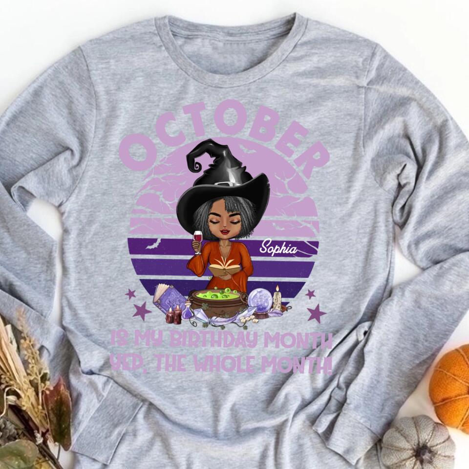 October Birthday Shirt, Custom Birthday Shirt, Queens Are Born In October, October Birthday Shirts For Woman, October Birthday Gifts