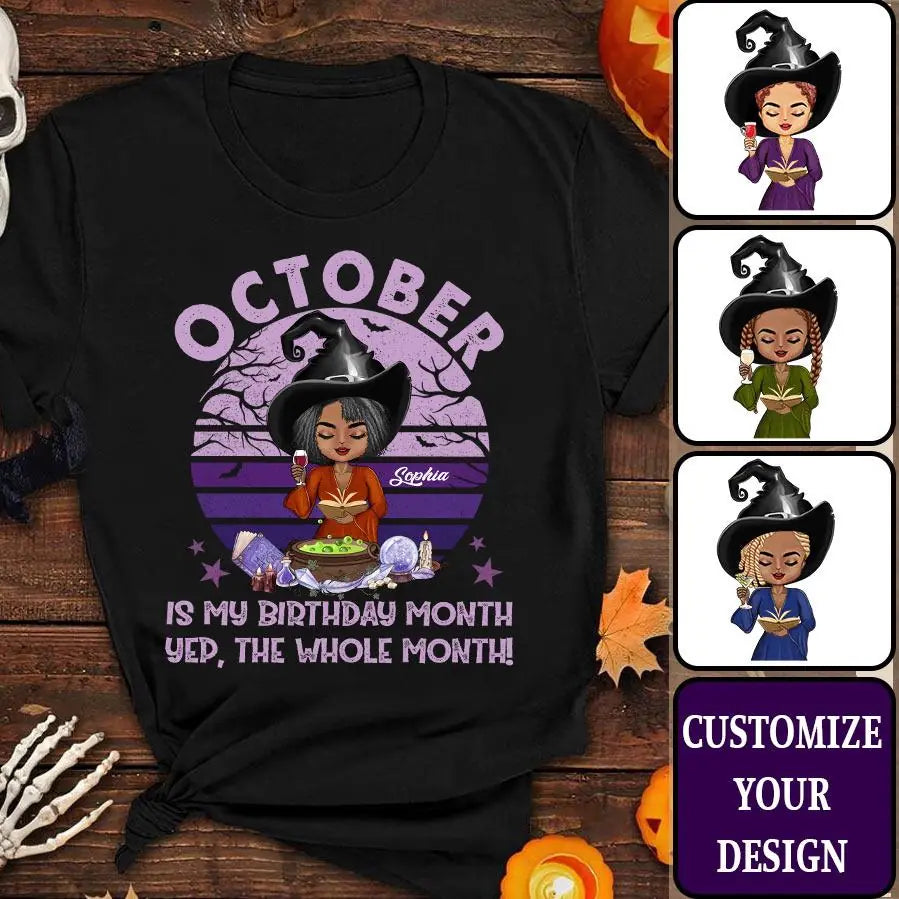 October Birthday Shirt, Custom Birthday Shirt, Queens Are Born In October, October Birthday Shirts For Woman, October Birthday Gifts