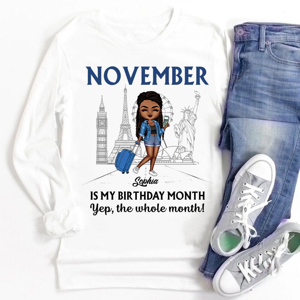 November Birthday Shirt, Custom Birthday Shirt, Queens are Born In November, November Birthday Shirts For Woman, November Birthday Gifts