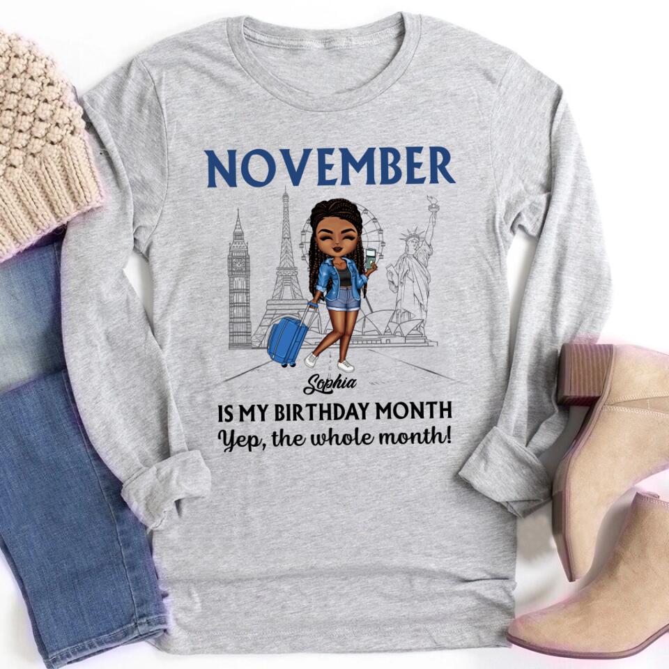 November Birthday Shirt, Custom Birthday Shirt, Queens are Born In November, November Birthday Shirts For Woman, November Birthday Gifts