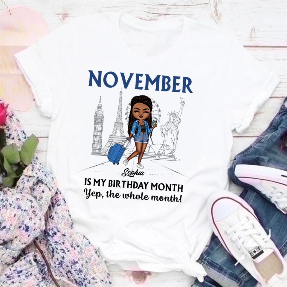 November Birthday Shirt, Custom Birthday Shirt, Queens are Born In November, November Birthday Shirts For Woman, November Birthday Gifts