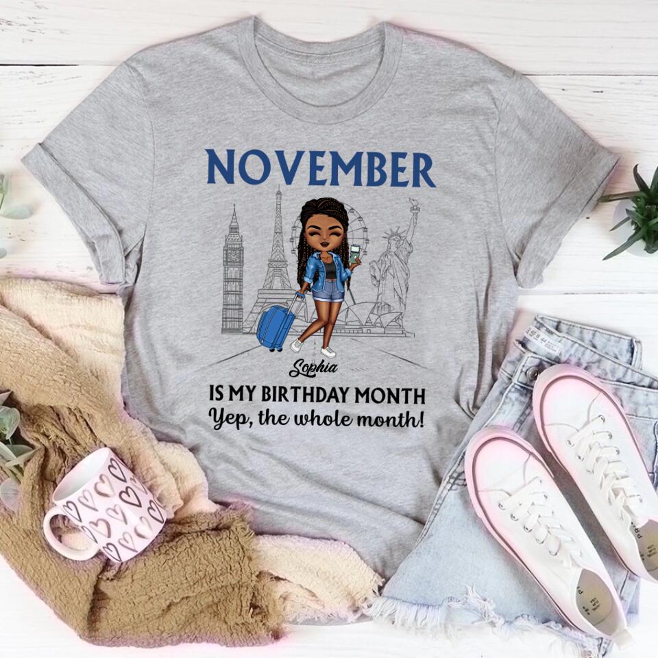 November Birthday Shirt, Custom Birthday Shirt, Queens are Born In November, November Birthday Shirts For Woman, November Birthday Gifts