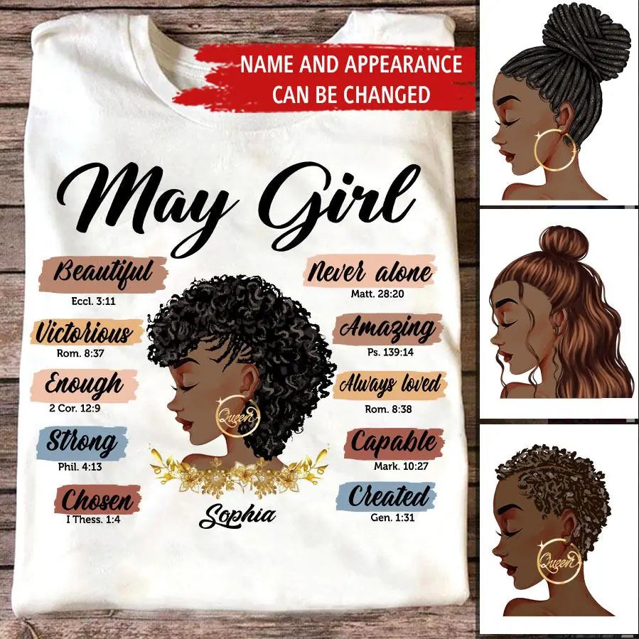 May Birthday Shirt, Custom Birthday Shirt, Queens are Born In May, May Birthday Shirts For Woman, May Birthday Gifts