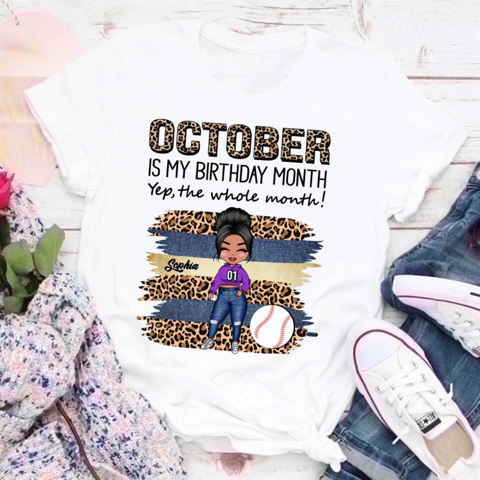 October Birthday Shirt, Custom Birthday Shirt, Queens are Born In October, October Birthday Shirts For Woman, October Birthday Gifts