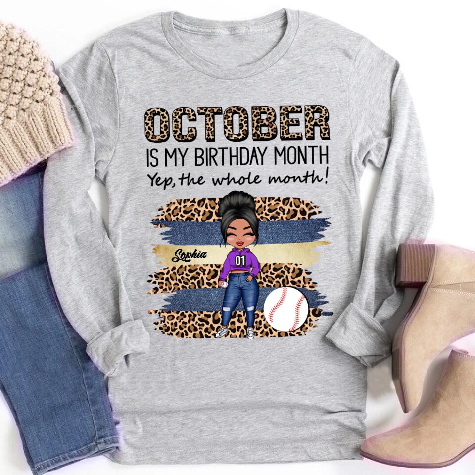October Birthday Shirt, Custom Birthday Shirt, Queens are Born In October, October Birthday Shirts For Woman, October Birthday Gifts