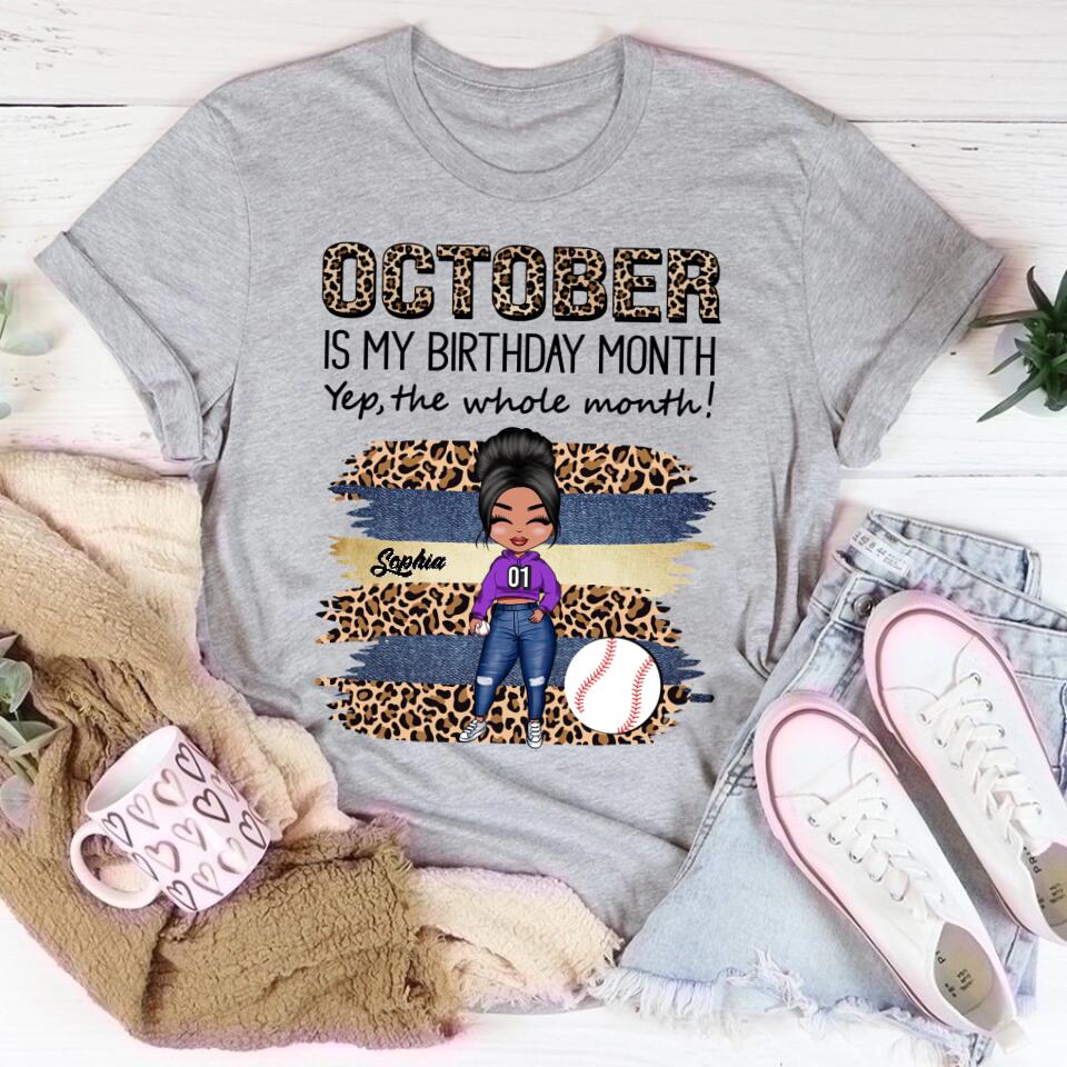 October Birthday Shirt, Custom Birthday Shirt, Queens are Born In October, October Birthday Shirts For Woman, October Birthday Gifts