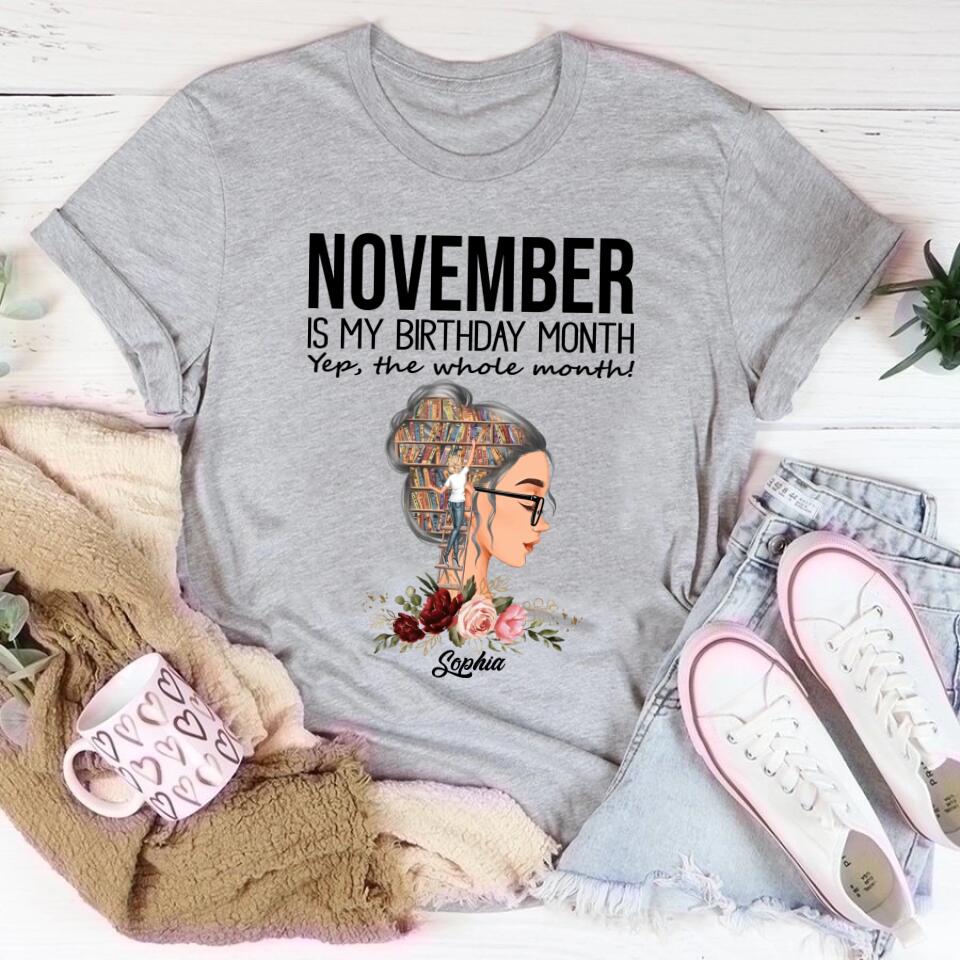 November Birthday Shirt, Custom Birthday Shirt, Queens are Born In November, November Birthday Shirts For Woman, November Birthday Gifts