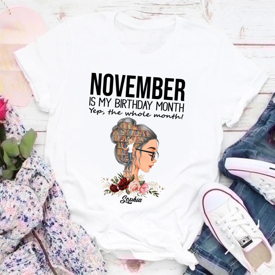 November Birthday Shirt, Custom Birthday Shirt, Queens are Born In November, November Birthday Shirts For Woman, November Birthday Gifts