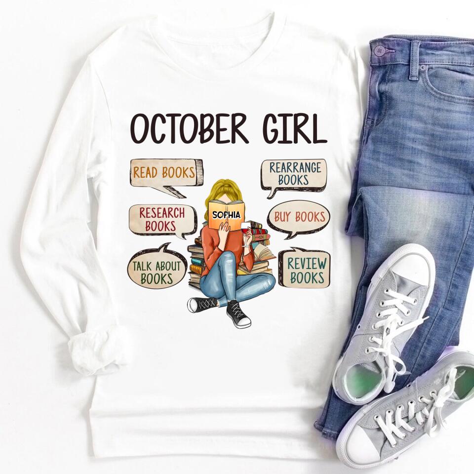 October Birthday Shirt, Custom Birthday Shirt, Queens are Born In October, October Birthday Shirts For Woman, October Birthday Gifts
