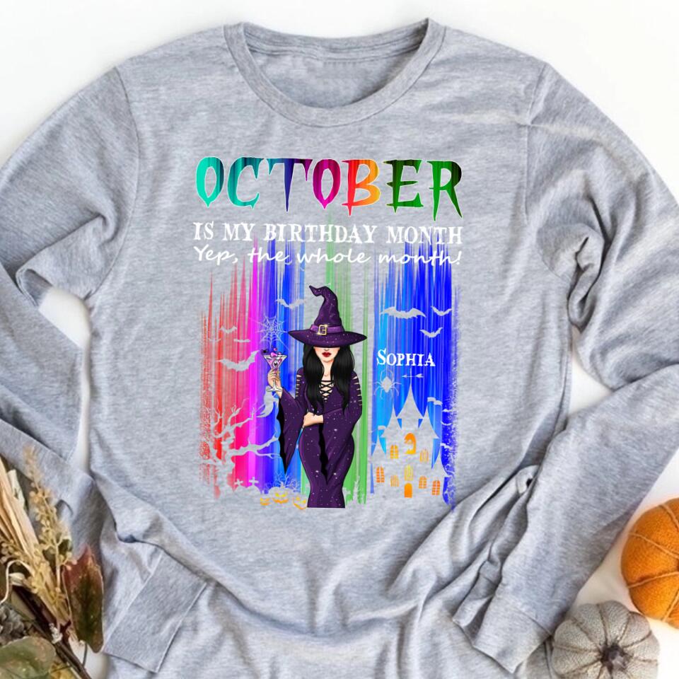 Custom Birthday Shirt, Queens Are Born In October, October Birthday Shirts For Woman, October Birthday Gifts