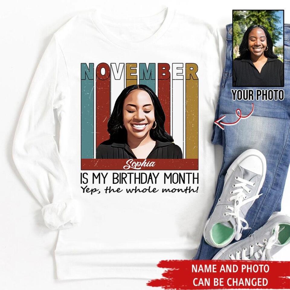 November Birthday Shirt, Custom Birthday Shirt, Queens are Born In November , November  Birthday Shirts For Woman, November  Birthday Gifts