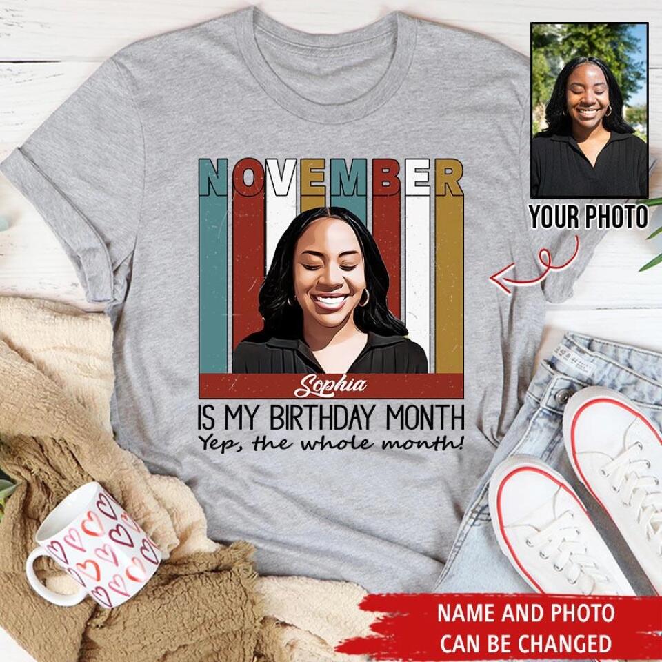 November Birthday Shirt, Custom Birthday Shirt, Queens are Born In November , November  Birthday Shirts For Woman, November  Birthday Gifts